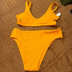 Aerie orange bikini set